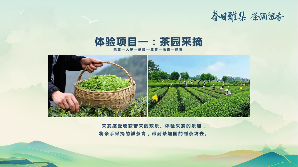 白酒品牌客户春季出游（春香雅集 茶酒留香主题）活动策划方案