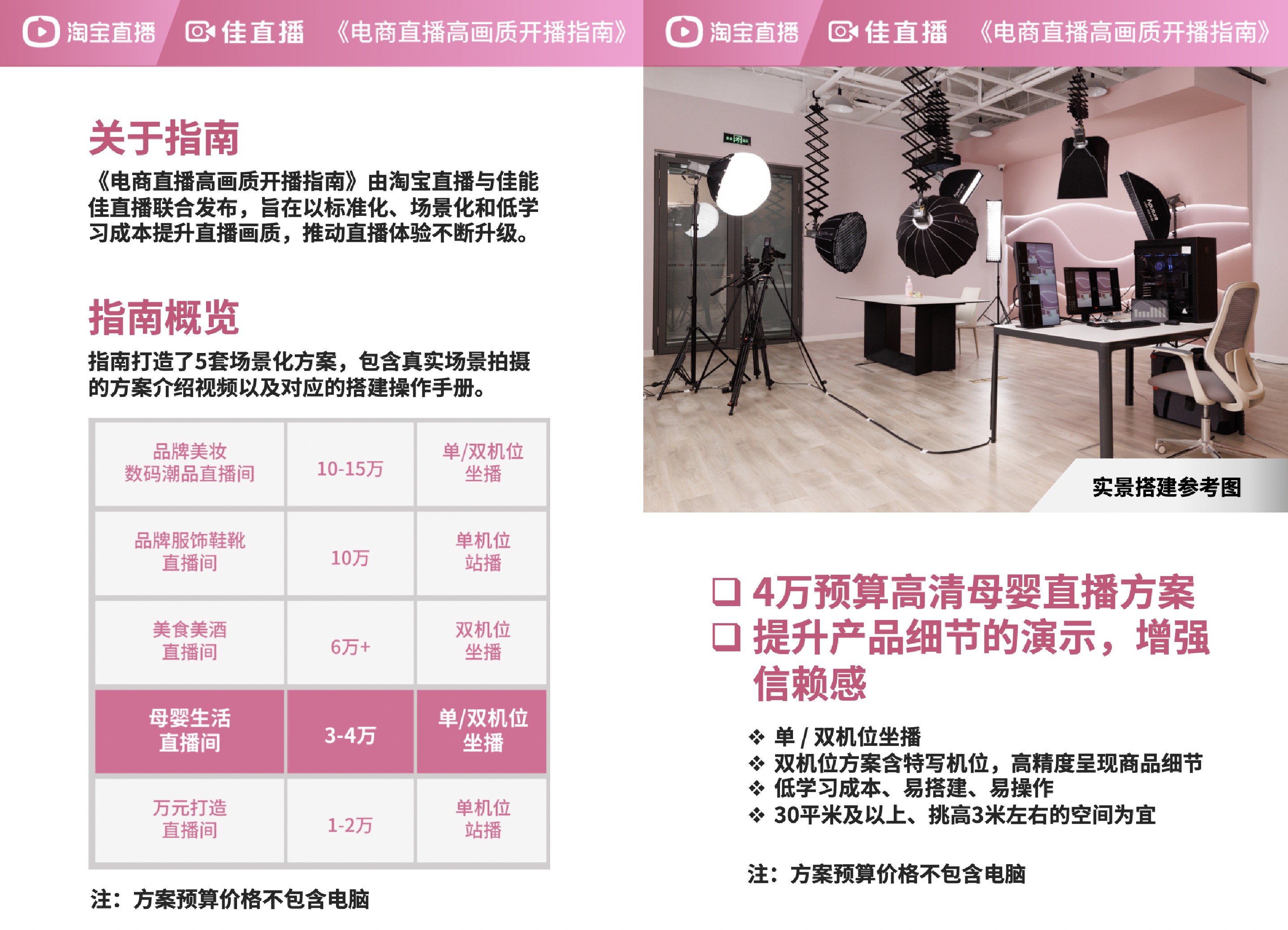 4万预算高清母婴生活直播解决方案搭建操作手册