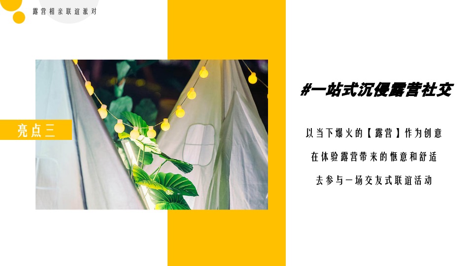 地产项目春日露营相亲联谊派对（趣露营·趣约会主题）活动策划方案
