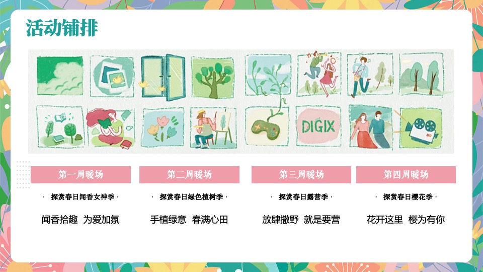 地产项目3月月度春日暖场（探赏春日主题）活动策划方案
