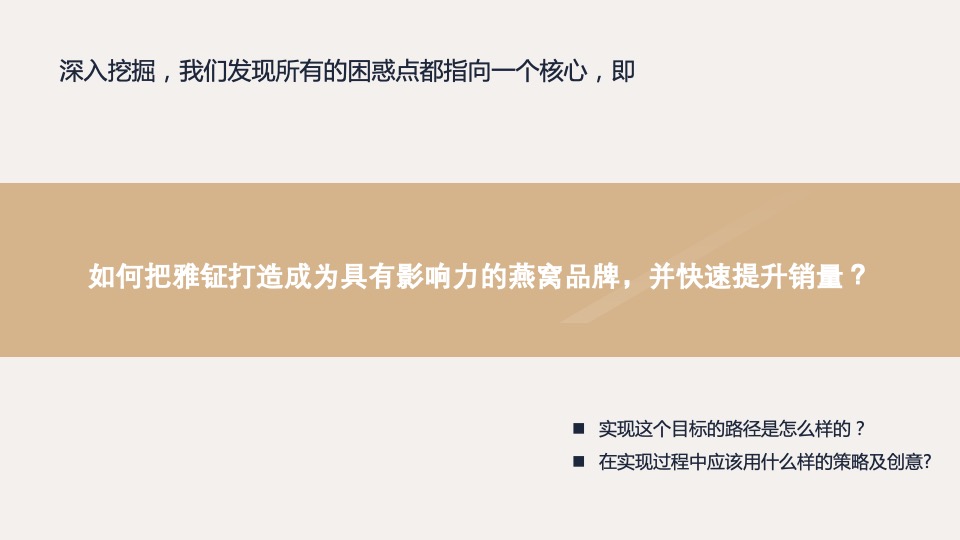 雅钲燕窝品牌营销建议案【大健康 养生保健 电商 种草带货】
