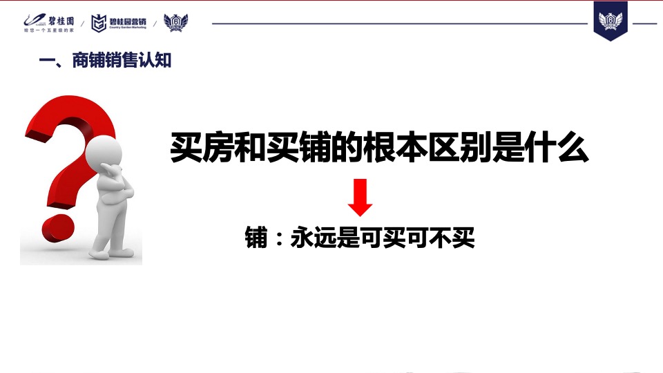 【培训资料】碧桂园商铺销售分享