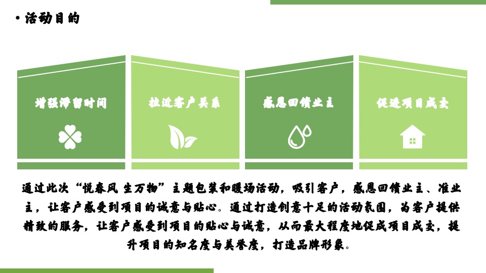 地产项目4月春季包装及暖场（悦春风 生万物主题）活动策划方案