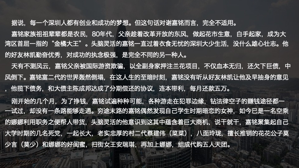 电视剧《何不乘风起》项目书