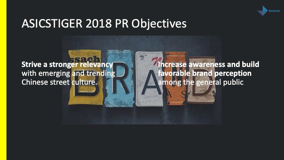 服装ASICSTIGER PR Plan