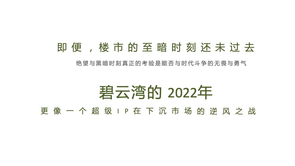 花样年·碧云湾年度推广策略提报 #交付# #加推#