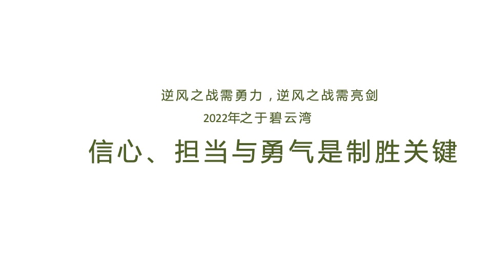 花样年·碧云湾年度推广策略提报 #交付# #加推#