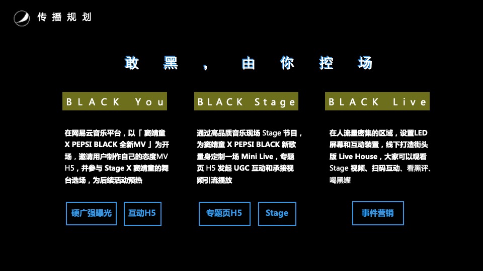 百事黑罐×网易云音乐（敢黑带感主题）合作方案