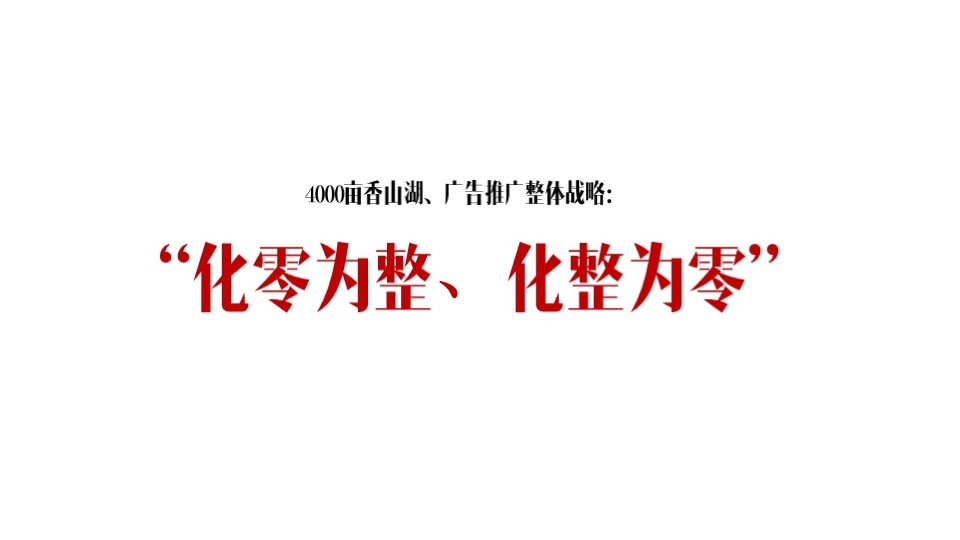 金地·香山湖年度广告提案 #千亩大盘##湖居#