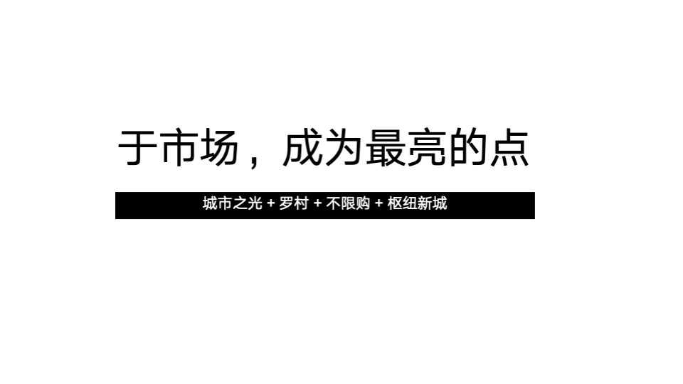 万科罗村项目推广策略