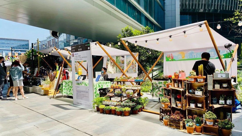 适合各行业户外集市摊位氛围布置灵感图集方案