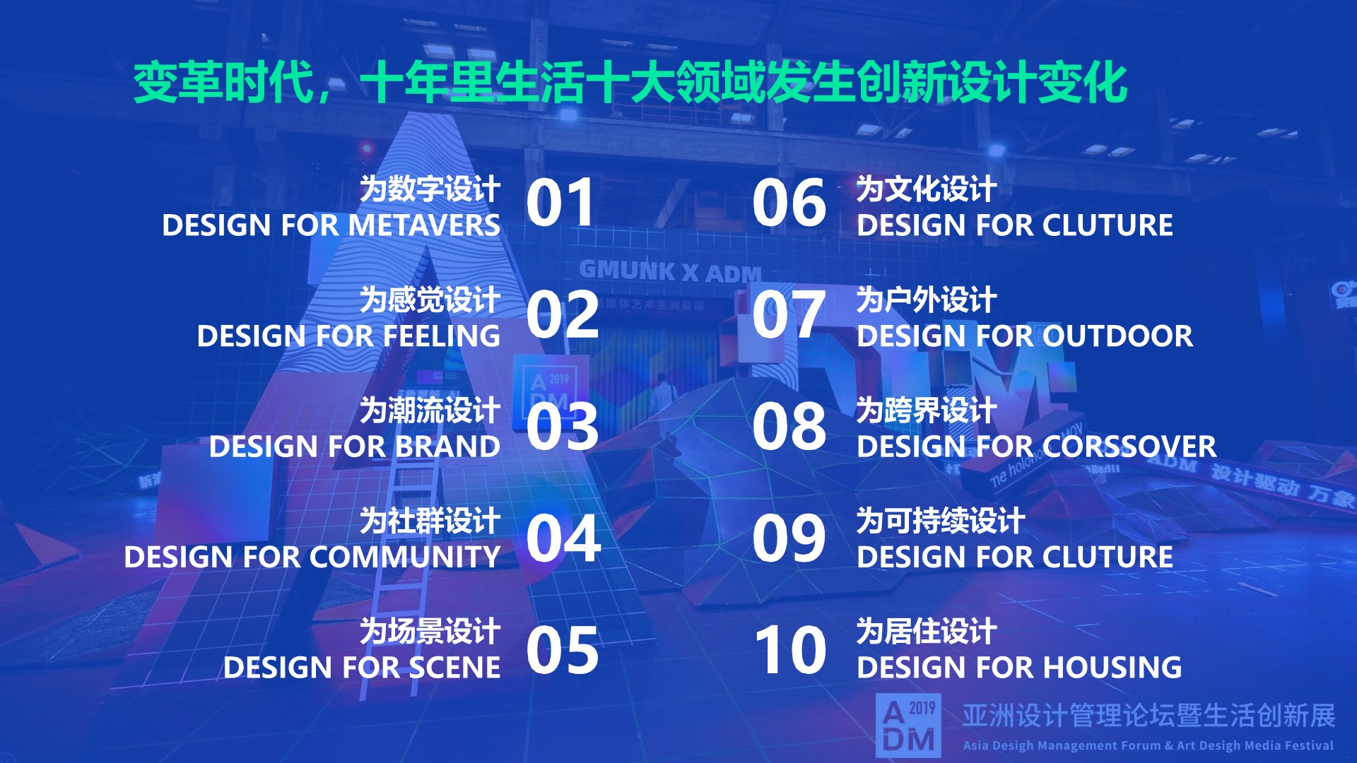 亚洲设计管理论坛ADM十周年登岛计划总体方案