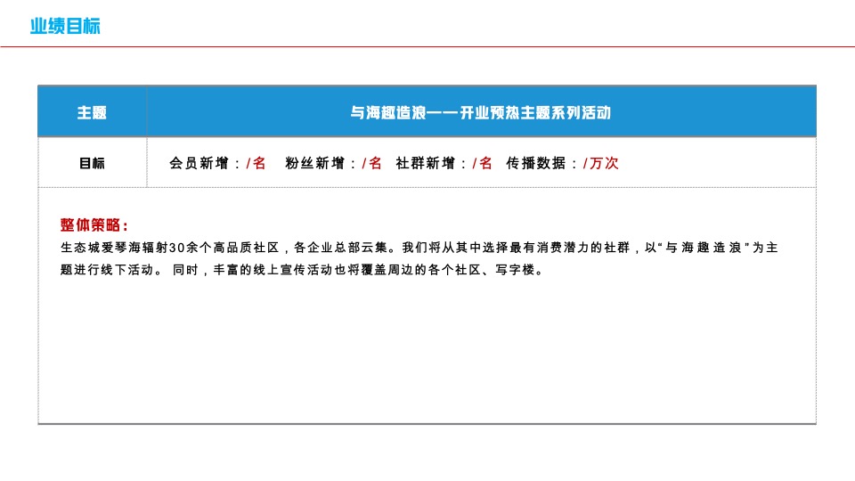 爱情海购物中心筹备期项目开业预热方案
