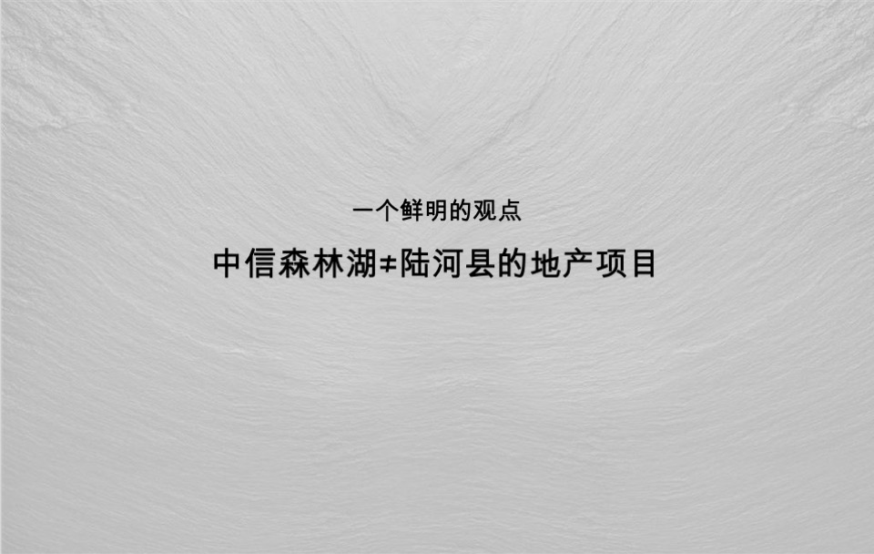 中信森林湖项目推广提报#湖居##豪宅##产城#-青铜骑士