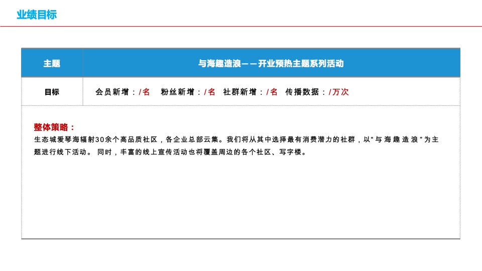 爱情海购物中心 #与海趣造浪# 开业推广策划案