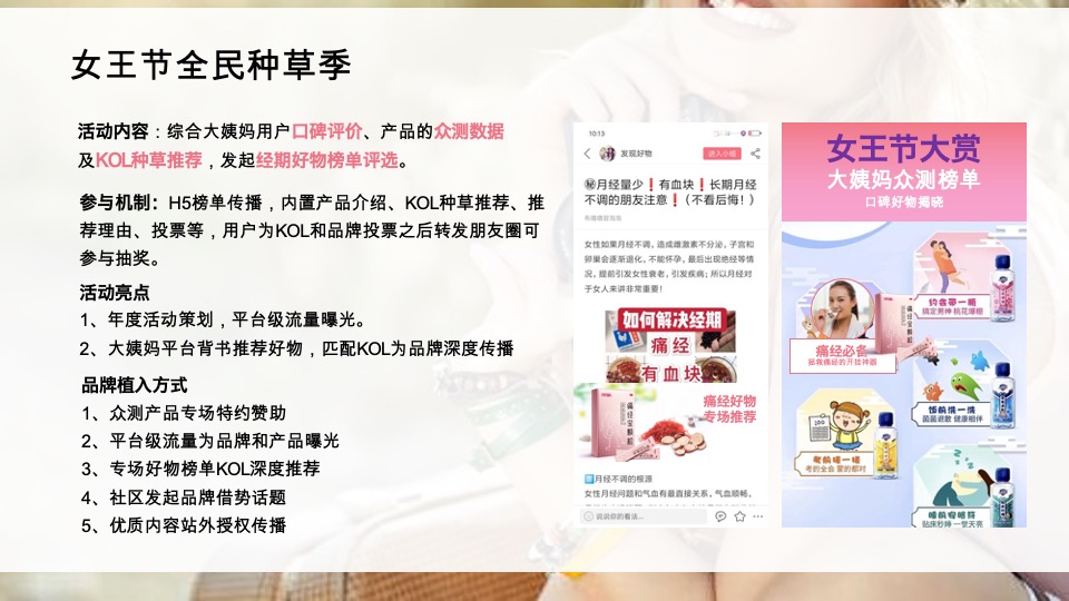 大姨妈APP年度活动规划#互联网#女性#健康#带货#种草#