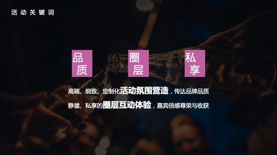 白酒品牌高端圈层私享会(遇鉴·朋友主题)活动策划方案