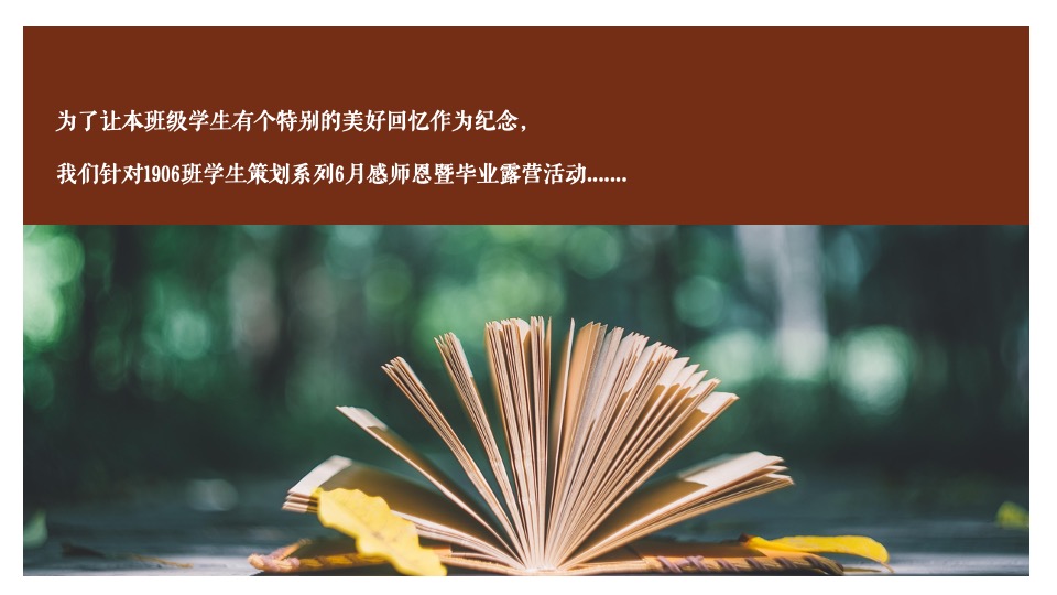 初中班级毕业季感师恩暨“追光露营”活动策划方案