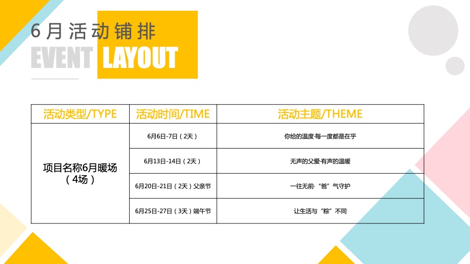 牧云溪谷6月-7月#七彩生活·不七而遇#主题活动策划案