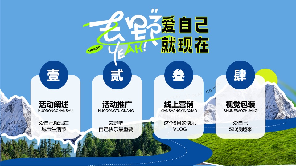 商业地产520露营生活节系列（爱自己就现在主题）活动策划方案