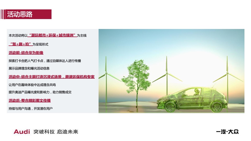 汽车品牌探索城市绿洲体验之旅（向往的新「森」活主题）执行方案