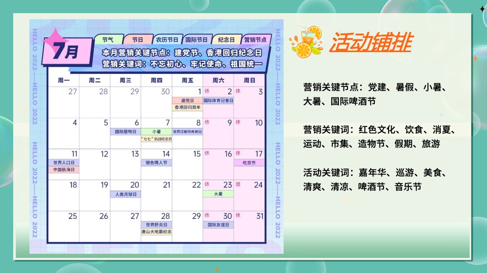 地产项目7月#夏天的味道#活动策划案