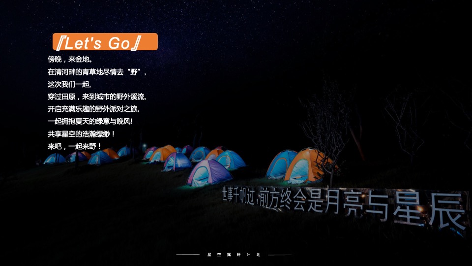 地产项目城市夏日星空露野计划活动策划方案