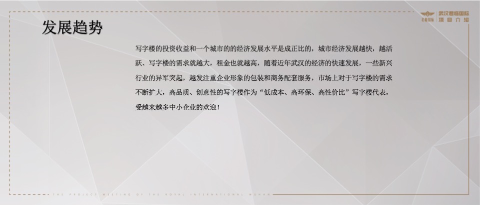 武汉君临国际项目推介PPT #写字楼#