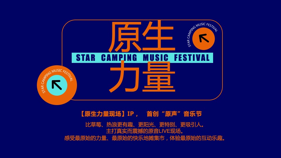 城市第一届星空露营音乐节（原生力量主题）活动策划方案