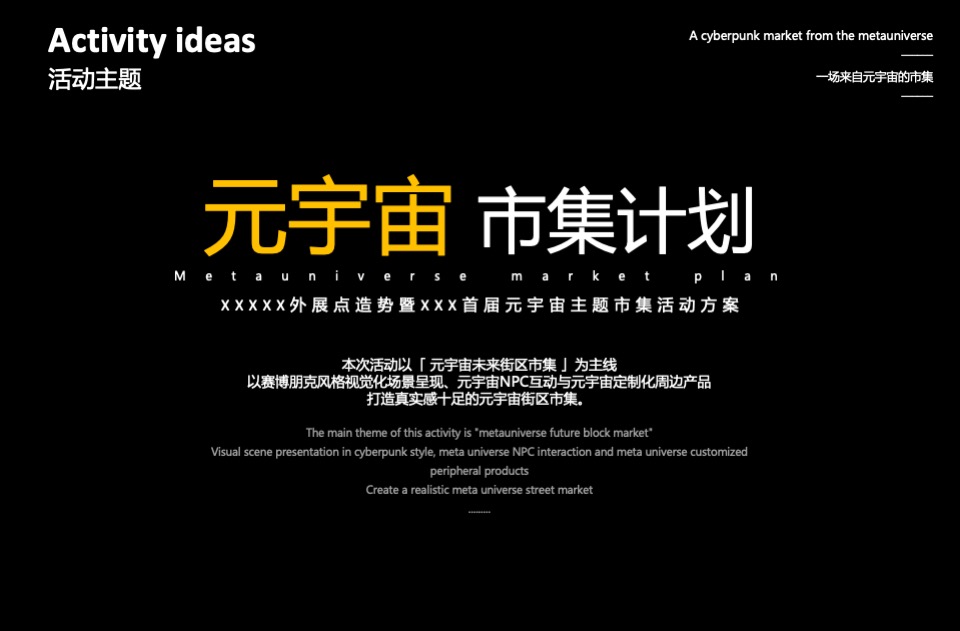 地产项目外展点造势暨首届元宇宙主题市集活动策划方案