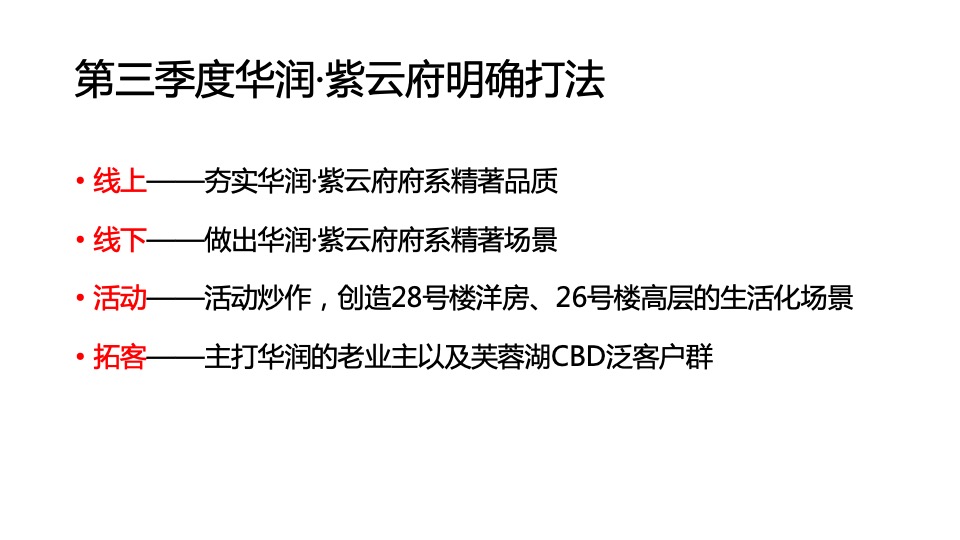 华润·紫云府6-9月推广策划案 #第3季度# #洋房加推# #高层加推#
