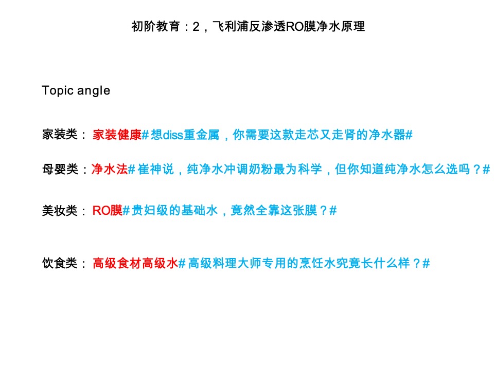 家电飞利浦Philips-Water Purication8-10月种草campaign