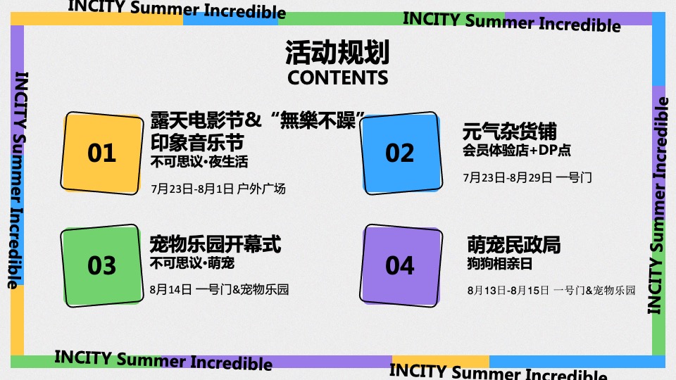 商业广场7-8月暑期系列（夏日不可思议主题）活动策划方案