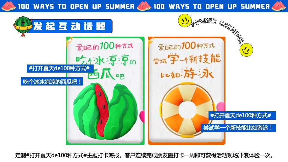 商场地产夏季系列（打开夏天de100种方式主题）活动策划方案