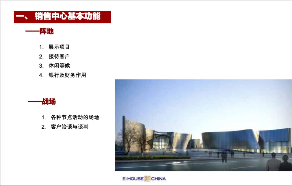 售楼处平面布局、功能说明、包装及样板间装修建议培训课件