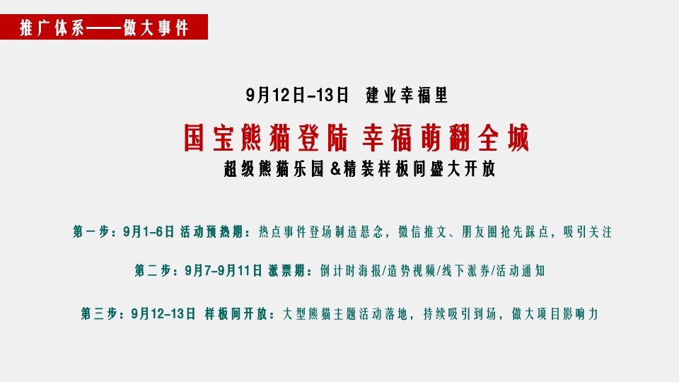 建业幸福里9月营销推广策划案 #洋房# #新品加推#