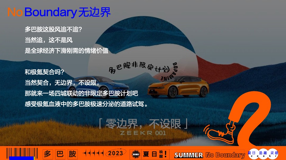 汽车品牌夏日灵感试驾之旅（极氪唤醒 夏日多巴胺主题）活动策划方案