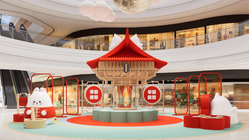 国月工坊系列中秋国庆美陈包装方案