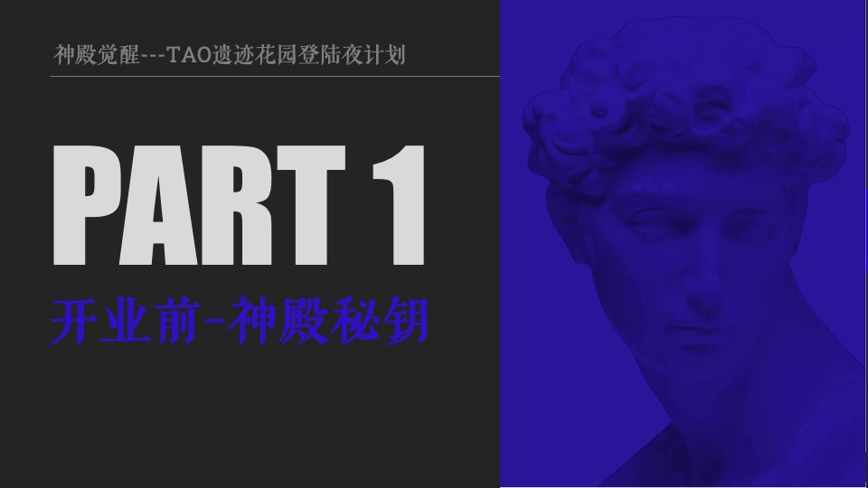 酒吧开业系列(神殿觉醒主题)活动策划方案