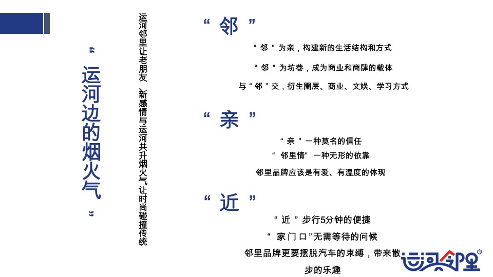 运河邻里中心定位暨品牌规划策划案 #社区商铺#