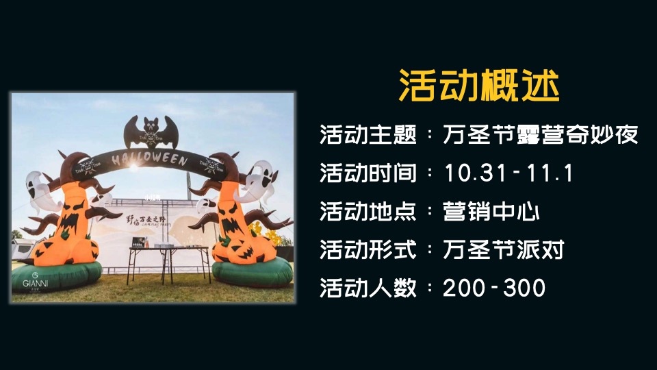 地产项目万圣节露营派对系列（奇妙万圣夜主题）活动策划方案