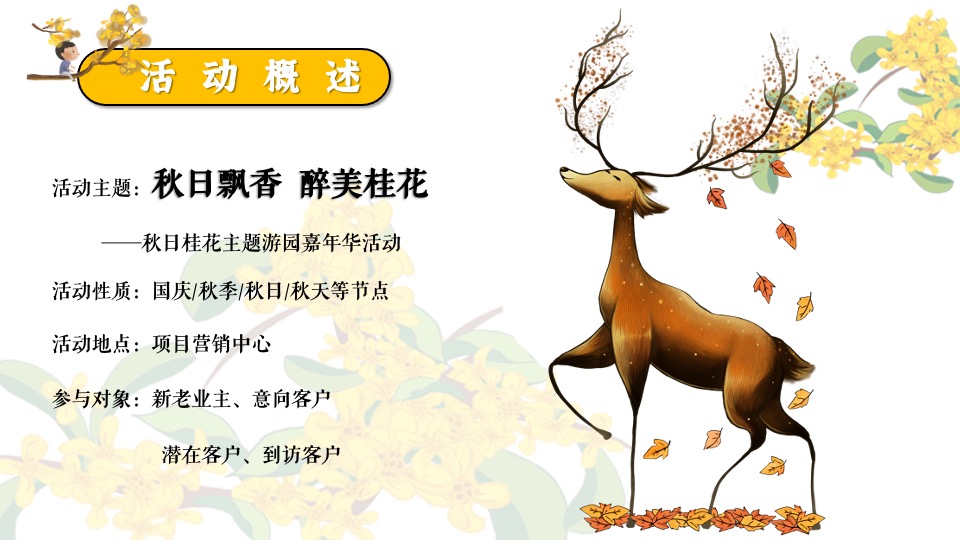 地产项目秋日桂花主题游园会（秋日飘香·醉美桂花主题）活动策划方案