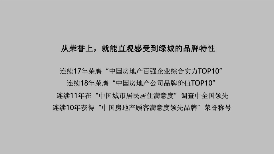 绿城华南品牌推广策划案 #年度#