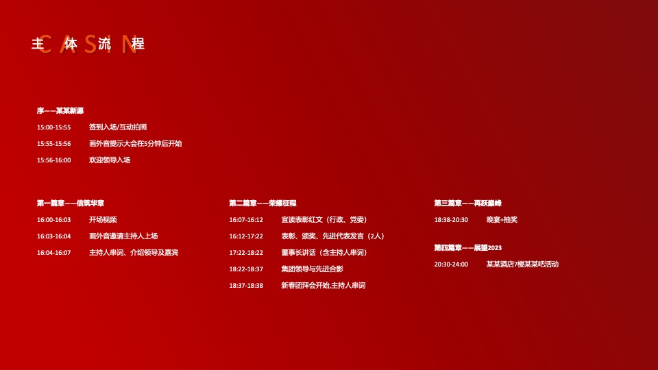 企业集团年会嘉年华（秉持初心·全新启程主题）活动策划方案