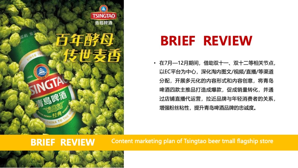 啤酒品牌天猫旗舰店内容营销方案