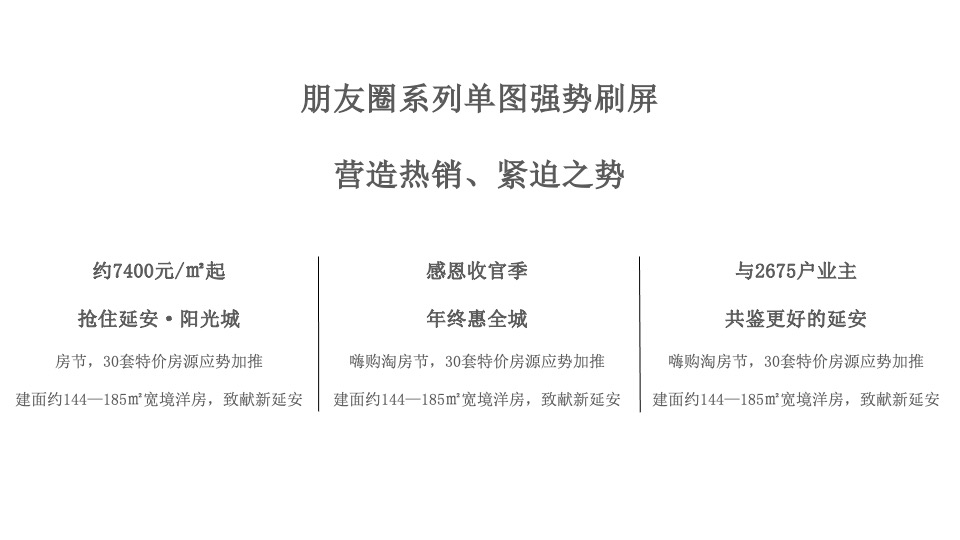 延安·阳光城11月推广策划案 #庭院洋房# #双11# #年终冲刺# #认筹#