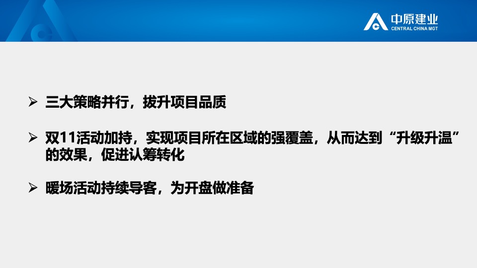 建业大都会11月推广策划案#新品入市# #开盘前策略#