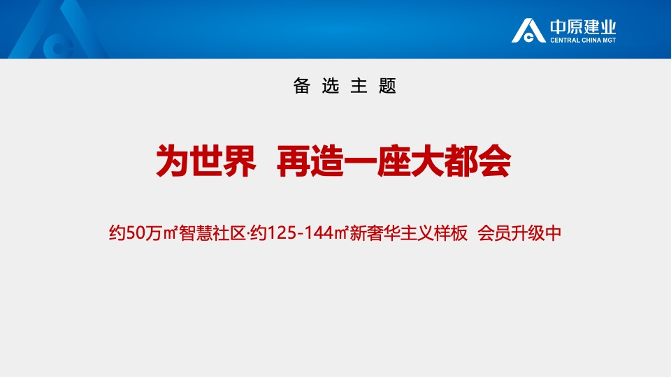 建业大都会11月推广策划案#新品入市# #开盘前策略#