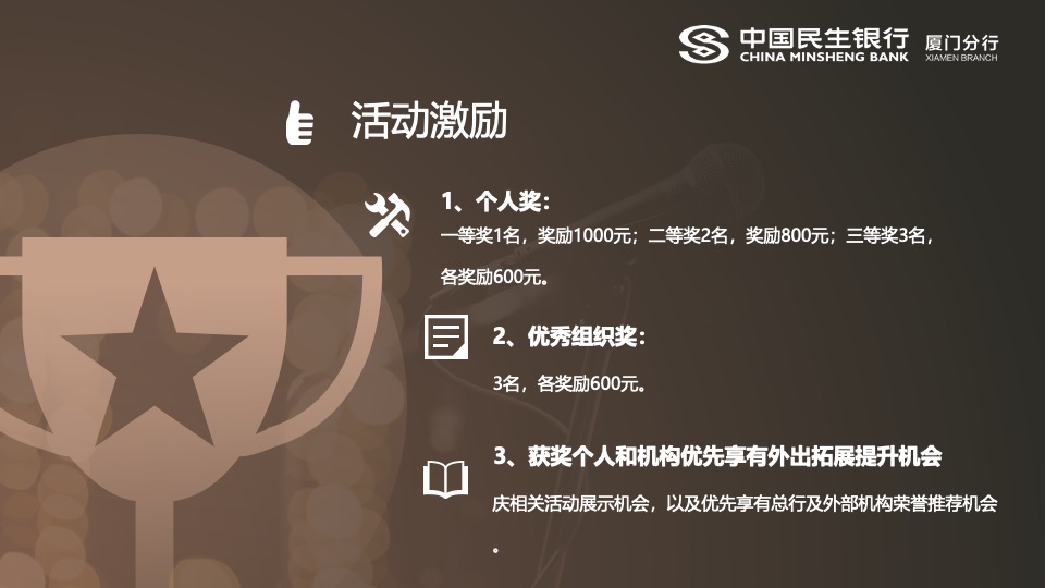 银行周年庆主题演讲比赛（15周年·我想对您说主题）活动策划方案