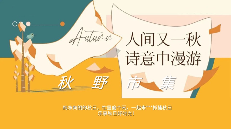 商场地产秋野市集游园会系列（秋日捕捉计划主题）活动策划方案
